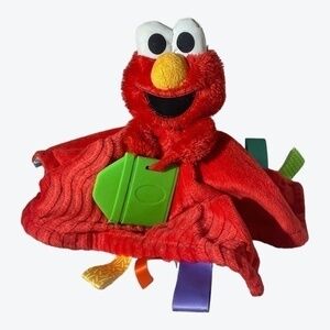Red Elmo Sesame St. Lovie Lovey Security Blanket Bright Starts Taggies Teether
